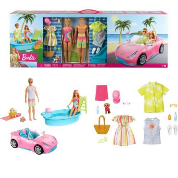 Toys Barbie Blitz Dolls Car And Pool Playset Poshmark